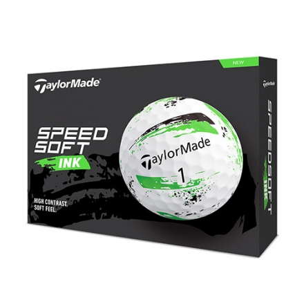 テーラーメイド M1800601 スピードソフト インク ゴルフボール 1ダース/12球 レッド
