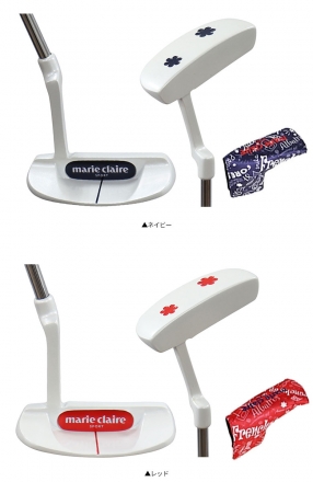 レディース/パター付きマリクレール ゴルフ MC-LS0001 アイアンセット 4本組(I7,I9,SW,PT) オリジナルカーボンシャフト L/レッド