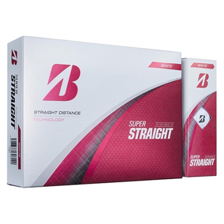 ブリヂストン SUPER STRAIGHT ゴルフボール 1ダース/12球 イエロー