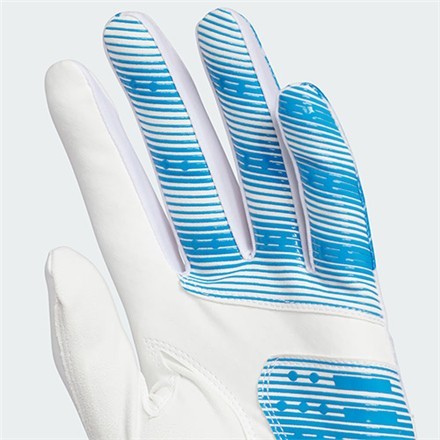 左手用アディダス KVH41 クール ハイグリップ 25 ゴルフグローブ ホワイト×ブラック/24cm