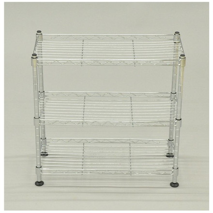 スチールラック ミニラック 三段 幅45 奥行き20 高さ45 シェルフ ワイヤー オープンラック コンパクト