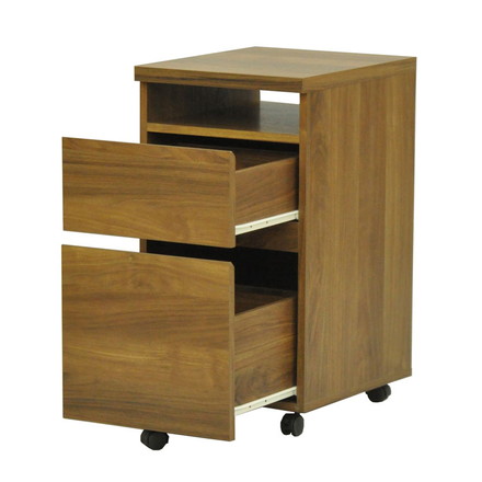 ロスタ ワゴン デスクワゴン 引き出し 机 収納 キャスター付き siaa 抗菌加工 ヴィンテージ オフィスワゴン 木目 二段 2段