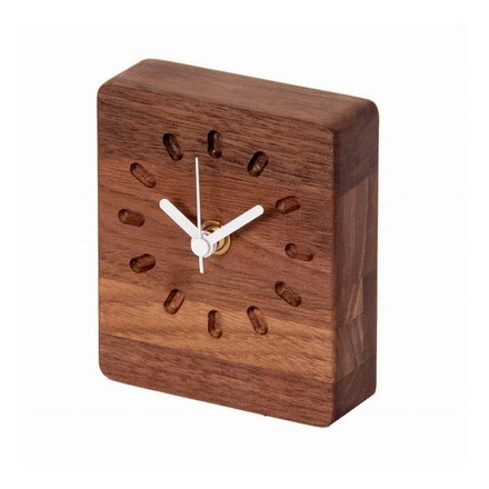 Latree(ラトレ) TIMEシリーズ 無垢の小さい時計 ピット 四角 天然木 無垢 木製 オイル仕上げ 高級感