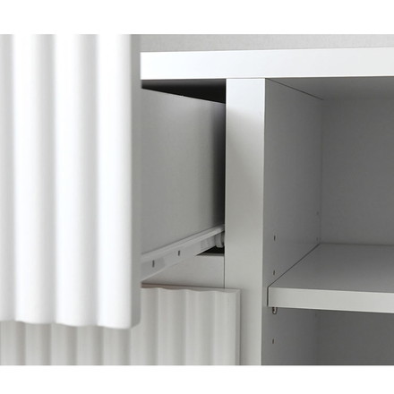 アランキャビネットALN90-90C WH ホワイト キャビネット 幅89cm サイドボード チェスト サイドチェスト