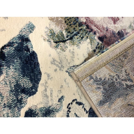 ウィルトンカーペット フロール 240x240cm アイボリー ベルギー製 ラグ ラグマット 絨毯