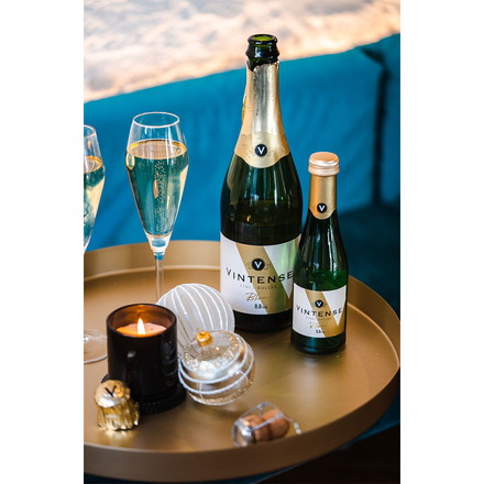 【12本セット】ヴィンテンス スパークリング ブラン ミニ 200ml VINTENSE ノンアルコール ワイン スパークリング ベルギー 泡 白 ブラン 飲みきり 輸入ワイン 海外ワイン まとめ買い まとめ売り