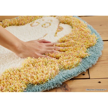マット 日本製 45×60cm ムーミン MOOMIN FLUFFY MOOMIN MAT フラッフィー ムーミンマット ラグマット 玄関マット 防ダニ 北欧