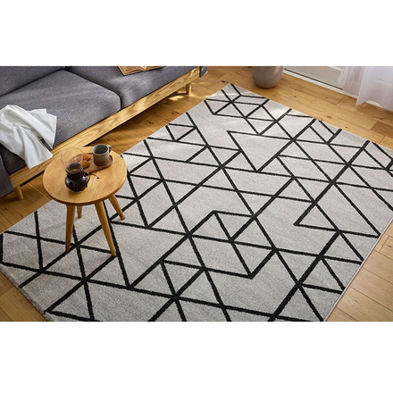 ラグ グラッド 140×200cm ラグマット パイル 家庭用 子ども ペット カーペット 絨毯 ブラウン 長方形 リビング ダイニング フローリング