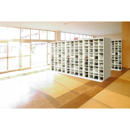 シューズロッカー 1列4段 16人用 シューズボックス 幅100cm 下駄箱 シューズボックス シューズラック