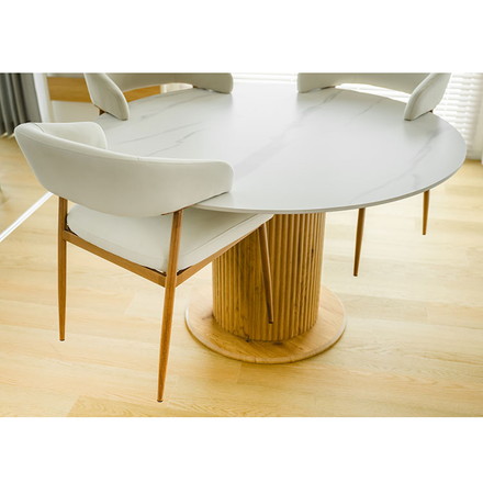 お掃除ロボット対応 ダイニングチェア 2脚セット 肘付き ハーフアーム 椅子 イス チェア ロボット掃除機 対応 白