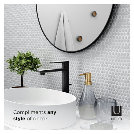 アンブラ 鏡 ベッドルーム フーバ ミラー 86×86cm チタニウム ミラー インテリア 雑貨 玄関 寝室 デザイン