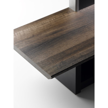 壁よせ テレビ台 幅120cm ダークブラウン 茶色 テレビボード AVボード テレビラック ヴィンテージ