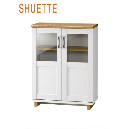 キャビネット シュエット ホワイト 家具 インテリア シンプル SUA-8060CA