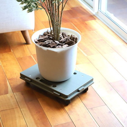 日東 ホームキャリー オリーブドラブ HC-OD 台車 室内用台車 エラストマー キャスター