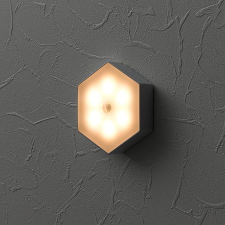 YAZAWA 人感明暗ナイトライトマグネット付 NBSML64WH