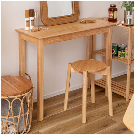 スツール 木製 天然木 北欧 四つ足 円形 リビング ダイニング 丸形 リモートワーク 在宅ワーク 椅子