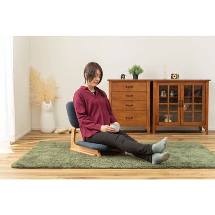 フロアチェア 座椅子 天然木 木製 和風 和室 ローチェア こたつ チェア イス 椅子 シンプル