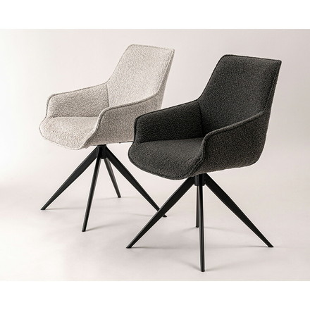 回転アームチェア PC-182 東谷 チェア 回転 ダイニングチェア パーソナルチェア デスクチェア イス 椅子