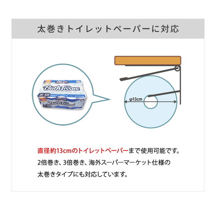 トイレットペーパーホルダー ダブルタイプ 2連 天板付き 天然木 パイン材 耐荷重5kg 棚付き アイアン 木目 飾り棚 おしゃれ モダン 北欧 アンティーク トイレ用品 トイレ 収納 お手洗い トイレットペーパー グレー×ブラック