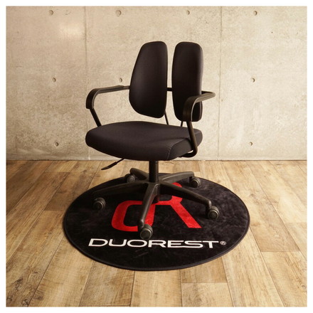 DUOREST DP-ECAP1 ラグマット 円形 90 チェアラグ 小さめ 90×90cm カーペット 円形ラグ 丸 マイクロファイバー 滑り止め付きラグ