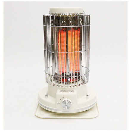 電気ストーブ レトロ調電気ストーブ 軽量 約1.6kg 遠赤外線 静音設計 HDL-4249 HDL-6182 ヒロコーポレーション ホワイト