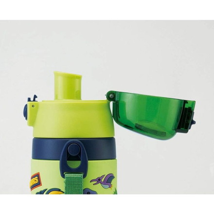 【正規販売店】 スケーター 直飲みステンレス水筒 3Dキャラクター ディノサウルス 480ml SDPV5