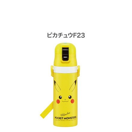 スケーター 水筒 ポケモン新柄 キッズ 直飲み 470ml 保冷 ステンレスボトル ワンタッチ ポケモン ポケットモンスター ピカチュウ ポッチャマ カビゴン ゲンガー キャラクター SDC4 Skater ポケモン25