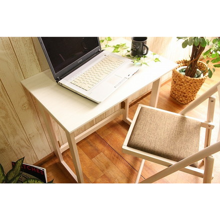 フォールディングテーブル W700×D450×H690mm 天然木化粧繊維板 ホワイトウォッシュ