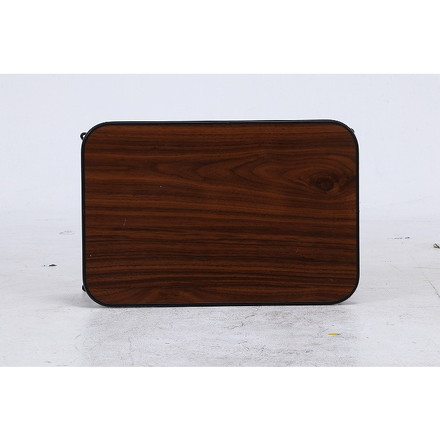 ちゃぶ台 W450×D300×H190mm プリント紙化粧パーティクルボード 合成樹脂(PVC) スチール