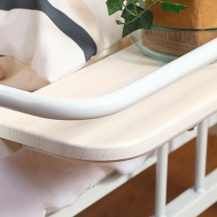 宮付 シングルベッド W1000×D2190×H635mm スチール MDF(PVC) おしゃれ