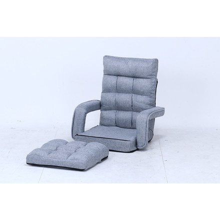 4WAY座椅子 グレー 幅70×奥行58~167×高さ11~70cm 座面高 110~220mm