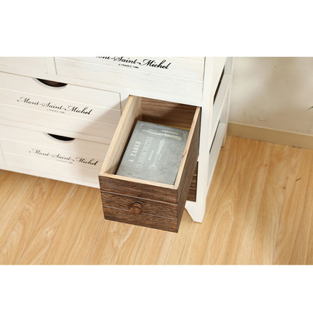 チェスト 4段 アンティーク ミッシェル2 ホワイト 白 フレンチカントリー調 収納 引き出し