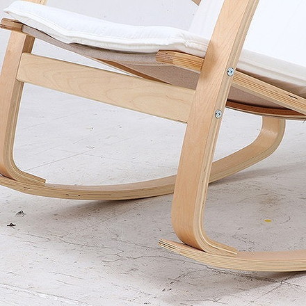 リラックスチェアー スリム ロッキングタイプ W670×D960×H900mm 480mm 綿35 ポリエステル65