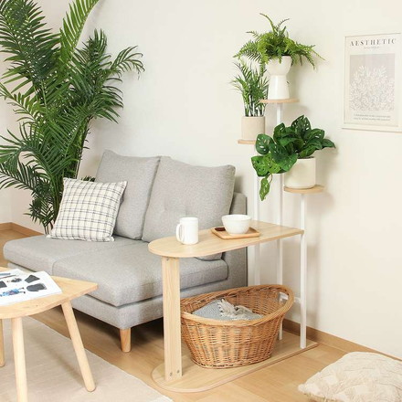 ディスプレイサイドテーブル W84 WH