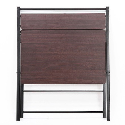 フォールディングワークデスク Dブラウンブラック W880×D640×H875mm スチール PB(PVC)