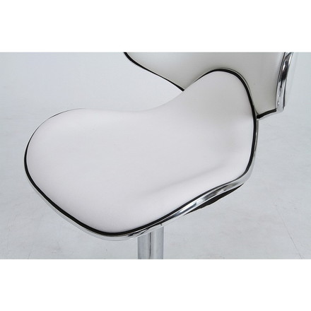 カウンターチェア シェル W480×D500×H840~1050mm 590~800mm 合成皮革 鋼