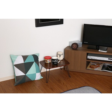 折れ脚ローテーブル W400×D300×H210mm MDF(PVC) スチール