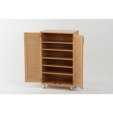 ルーバーシューズボックス W600×D330×H1010mm ナチュラル