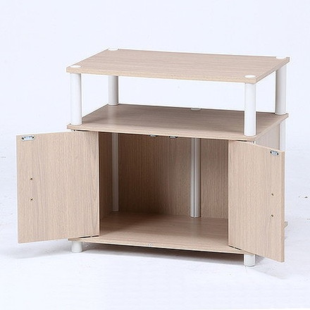 TVラック 60S W600×D395×H579mm プリント紙化粧パーティクルボード プラスチック テレビ台