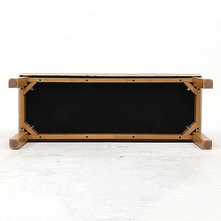 ダイニングベンチ W950×D350×H430mm 天然木(ラバーウッド) ナチュラル