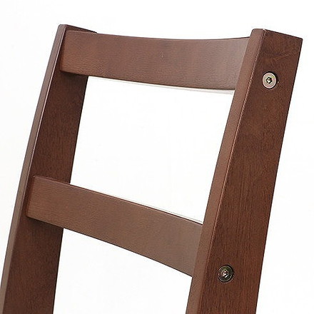 ダイニングチェア W410×D486×H790mm 430mm 天然木(ラバーウッド) ブラウン