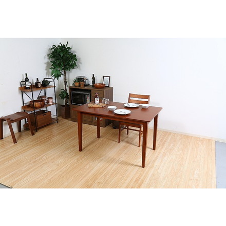 エクステンションダイニングテーブル W800~1200×D750×H710mm 天然木化粧繊維板
