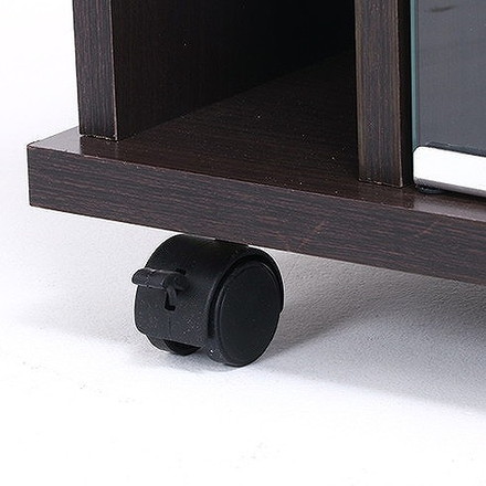 コーナーTVボード W785×D385×H390mm テレビ台 ローボード ブラウン