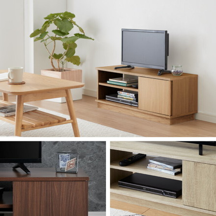 テレビ台 ローボード 幅80 扉付き テレビボード TV台 木製 TVボード 収納 テレビラック オーク