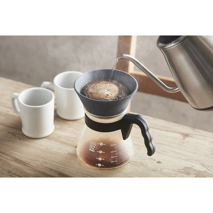 日本製 波佐見焼 コーヒーフィルター兼ドリッパー スタンドセット セラフル 1~3杯分 ゴールド 繰り返し使える セラミック おしゃれ ギフト プレゼント アドバンスドア