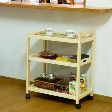 キャスター付きキッチンワゴントレー 3段 キッチンワゴン キッチン収納 トレー キッチン キャスター付き