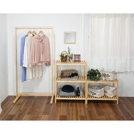 ウッドラック3段 オープンラック 収納 リビング収納 リビングシェルフ 収納ラック 3段 シェルフ ラック