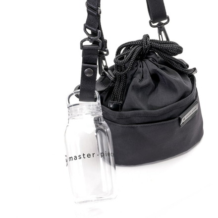 マスターピース 巾着バッグ ショルダーバッグ 斜めがけバッグ ウォーターボトル 旅行 休日 アウトドア キャンプ 軽量 軽い 撥水 雨の日 茶鞄 sa-hou 310031 master-piece Beige
