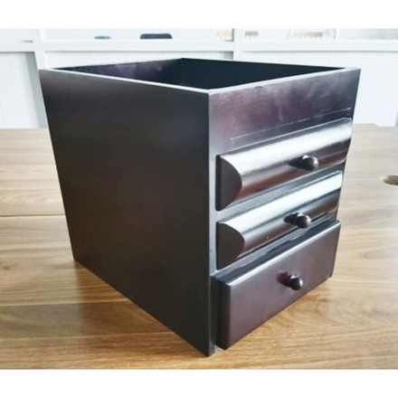 卓上整理チェスト 3段 完成品 木製 チェスト 書類整理 裁縫道具 救急箱 貴重品箱 収納ケース 収納ボックス トレー