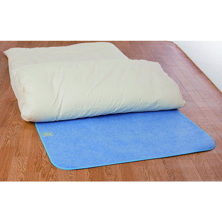 洗える防ダニ除湿シート2枚組 ブルー 吸湿センサー付き 洗濯可能